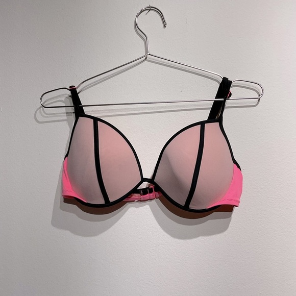 Victoria’s Secret Swim 36D Bring Pink Swim Top Y2K 2000’s Bathing Suit - Picture 2 of 10
